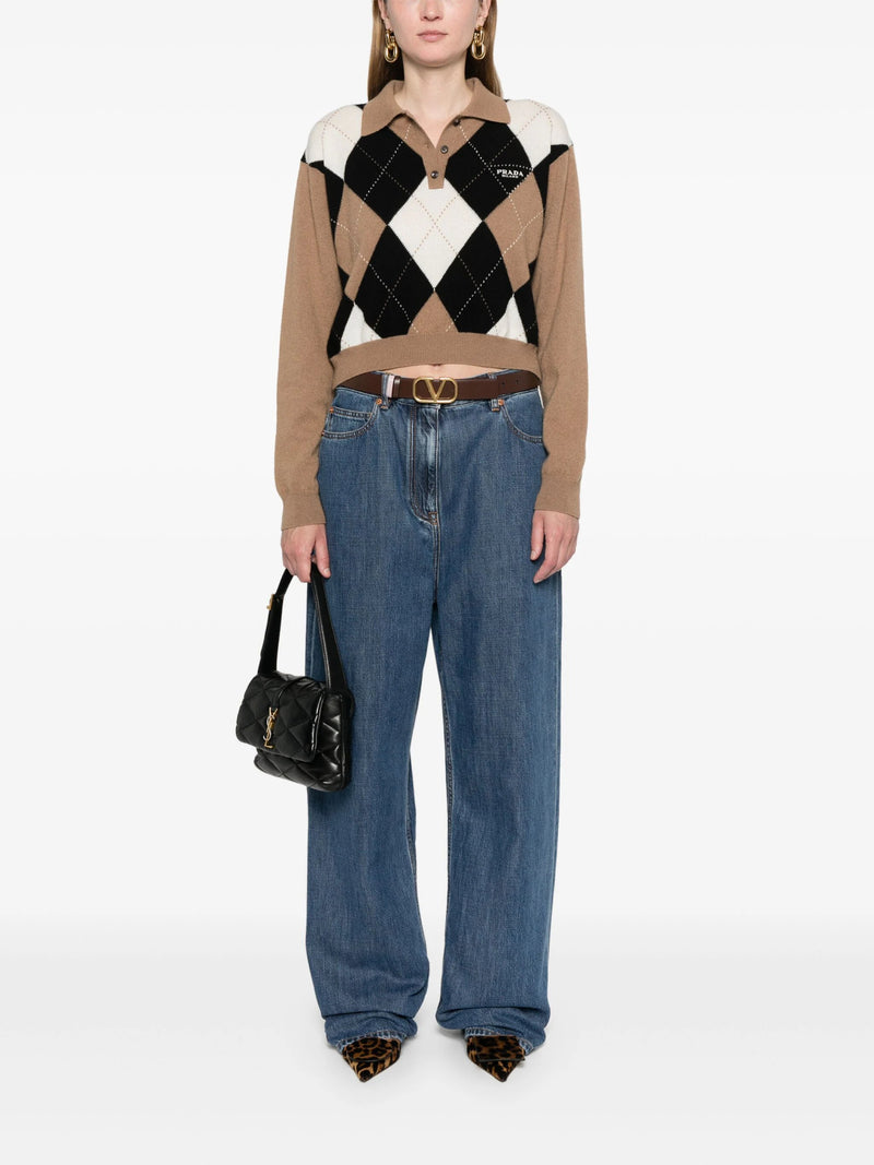 Valentino Garavani logo - patch jeans - LISKAFASHION