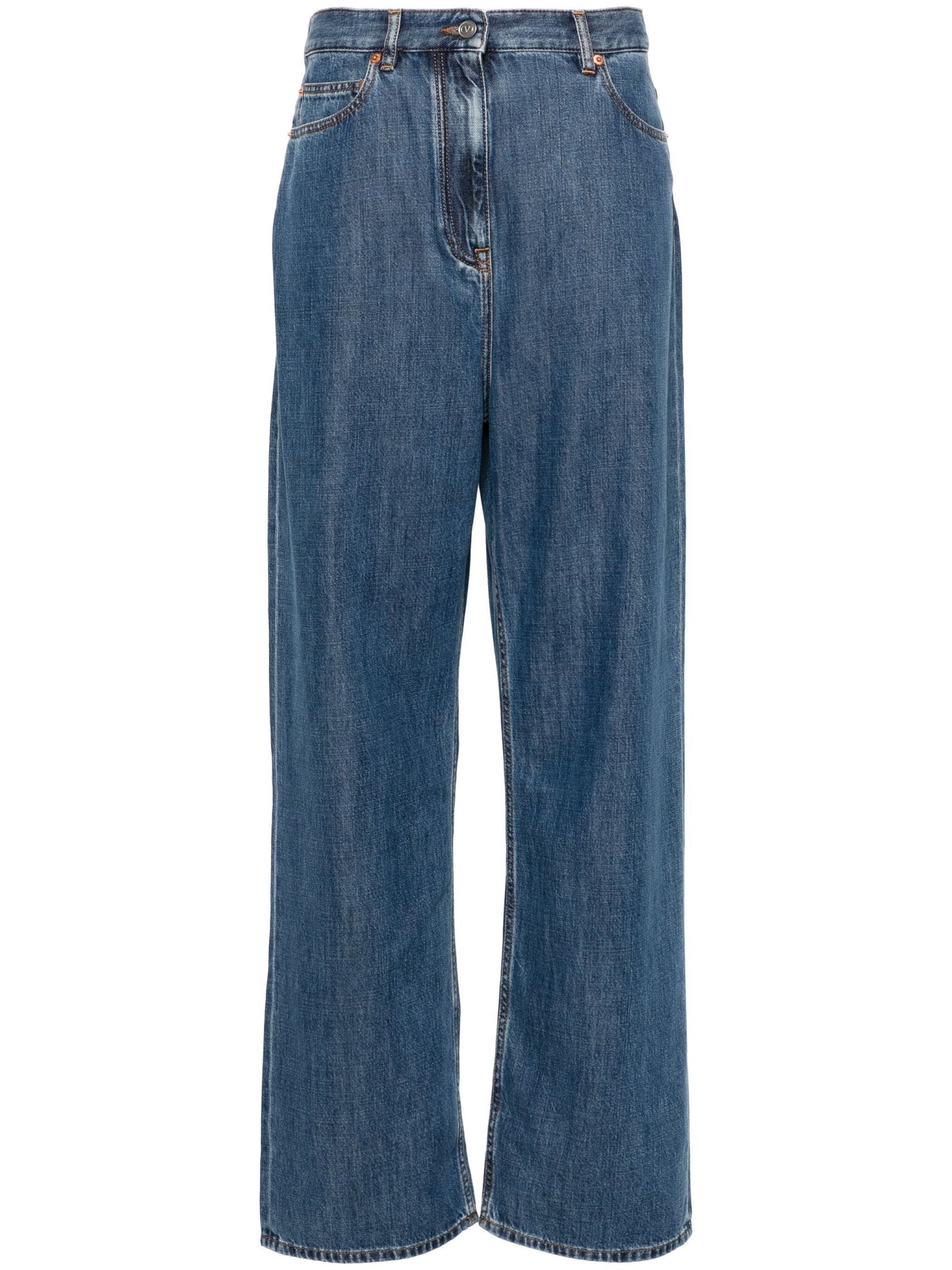 logo-patch jeans – LISKAFASHION