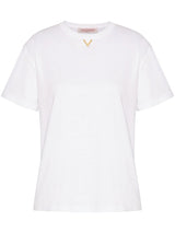 VGold cotton T - shirt - LISKAFASHION