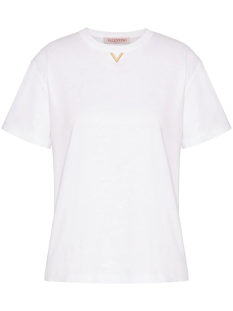 VGold cotton T - shirt - LISKAFASHION