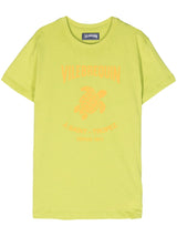 Vilebrequin logo-stamp cotton T-shirt - LISKAFASHION