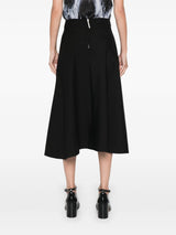 virgin - wool midi skirt - LISKAFASHION