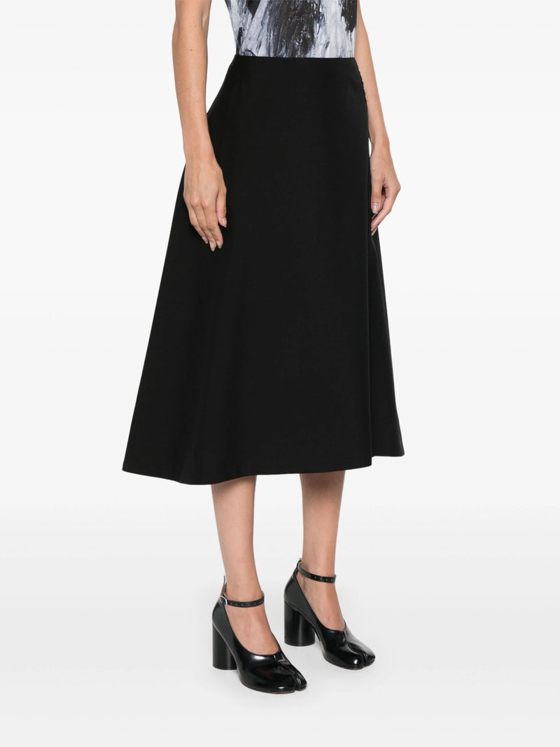 virgin - wool midi skirt - LISKAFASHION