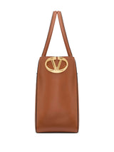 VLogo leather tote bag - LISKAFASHION