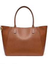 VLogo leather tote bag - LISKAFASHION