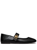 VLogo Moon leather loafers - LISKAFASHION