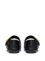 VLogo Moon leather loafers - LISKAFASHION