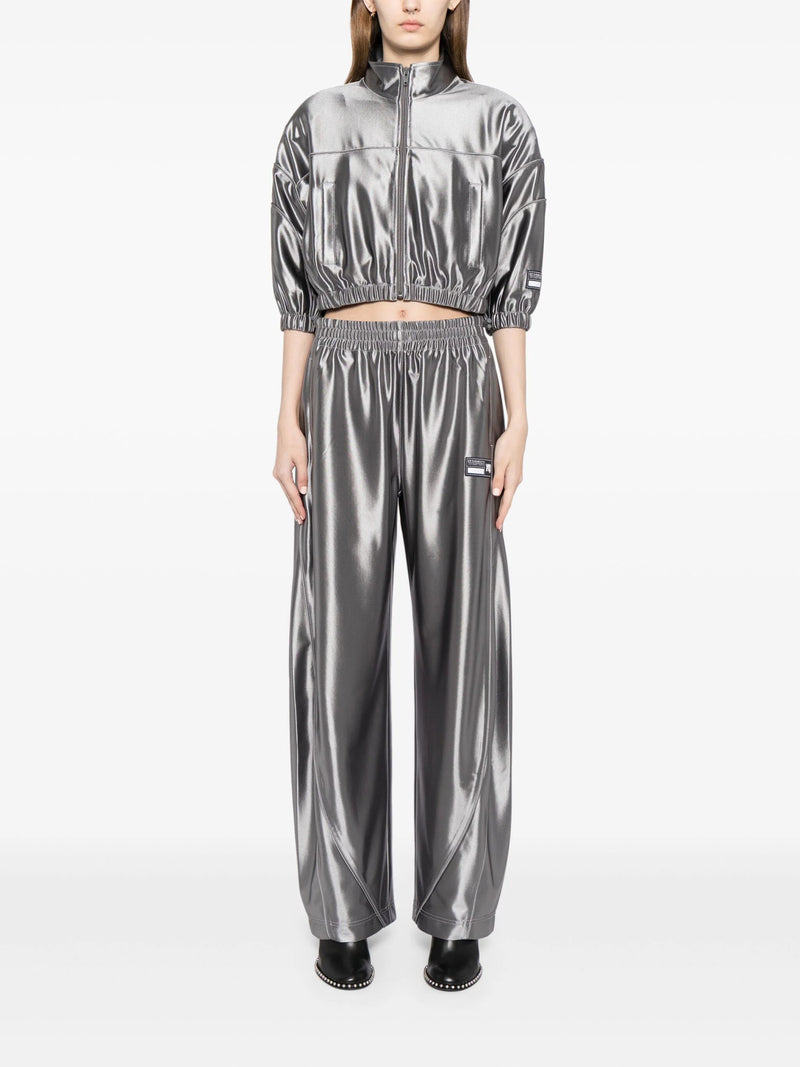 wide - leg metallic trousers - LISKAFASHION