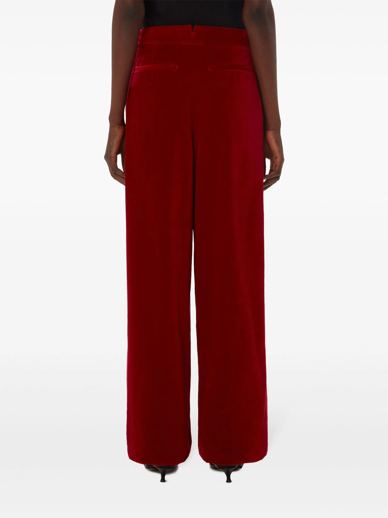 wide - leg mid - rise trousers - LISKAFASHION