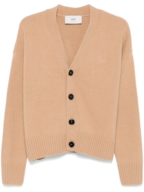 wool - cashmere v - neck cardigan - LISKAFASHION