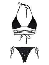 Alessandra Rich crystal-embellished bikini - MYLISKAFASHION