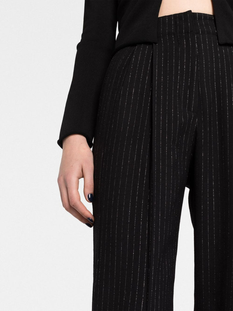 Alessandra Rich pinstripe wool trousers - MYLISKAFASHION