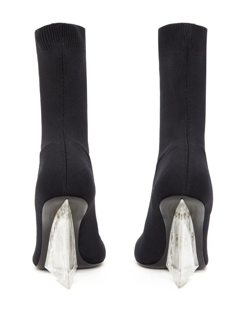 Alexander McQueen 105mm heeled slip-on boots - MYLISKAFASHION