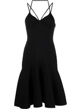 Alexander McQueen fluted mini dress - MYLISKAFASHION