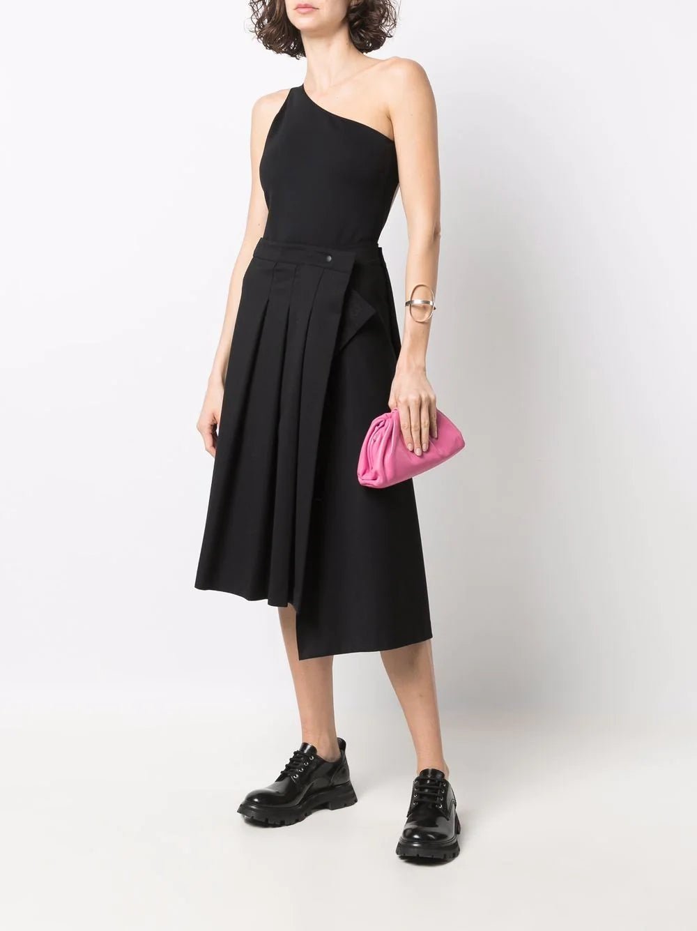 open-back asymmetric bodysuit – LISKAFASHION