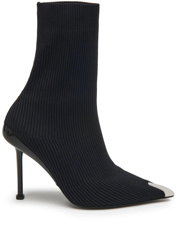 Alexander McQueen Slash Knit 90mm ankle boots - MYLISKAFASHION