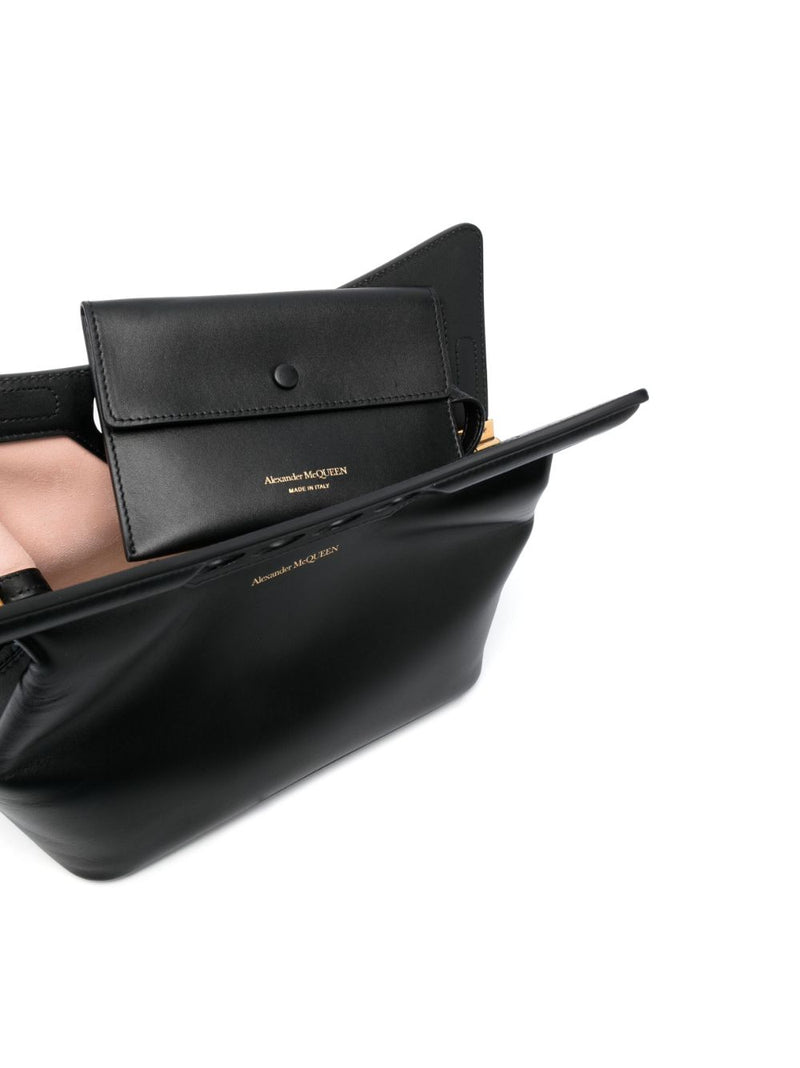 Alexander McQueen small The Peak leather shoulder bag - MYLISKAFASHION