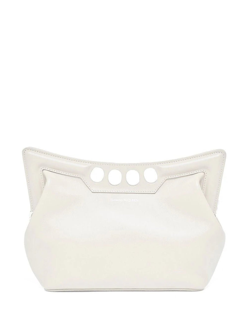 Alexander McQueen The Peak curved mini bag - MYLISKAFASHION