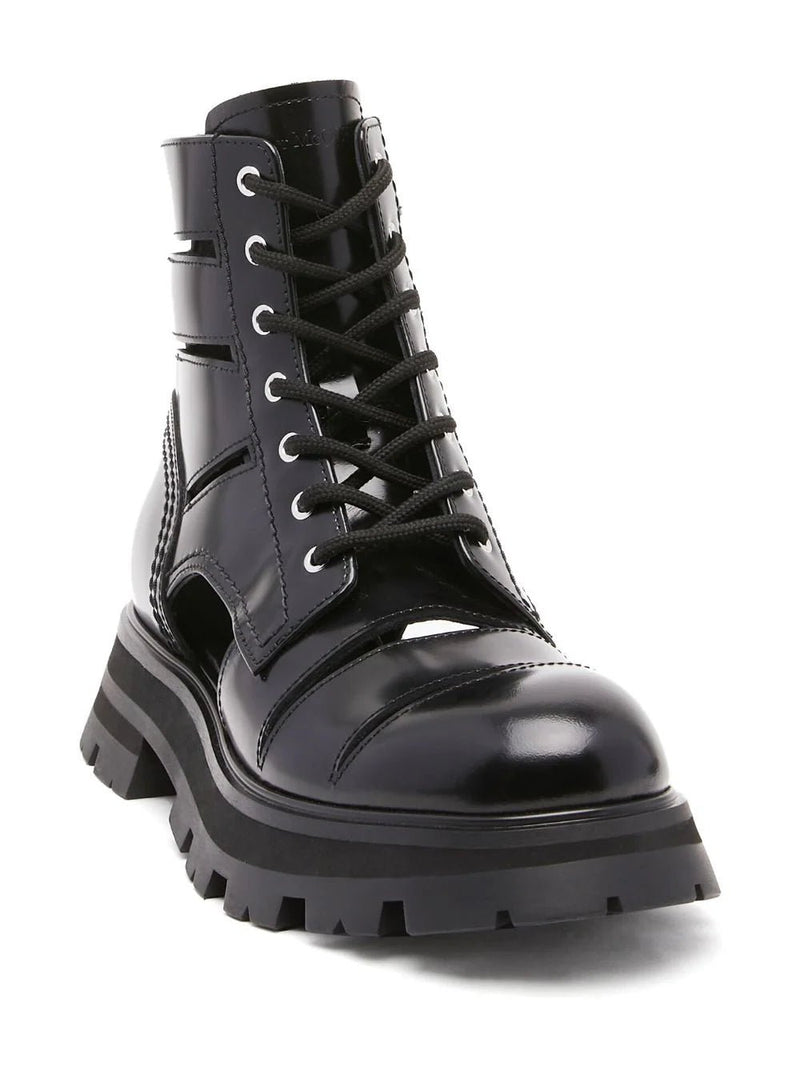 Alexander mcqueen top combat boots