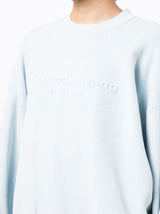 Alexander Wang logo-embossed ribbed jumper - MYLISKAFASHION