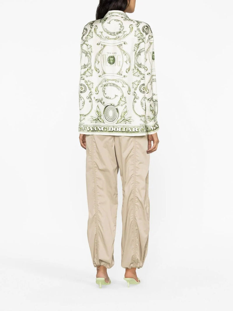 Alexander Wang Money-print silk shirt - MYLISKAFASHION
