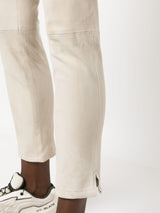 Arma elasticated-waist leather trousers - MYLISKAFASHION