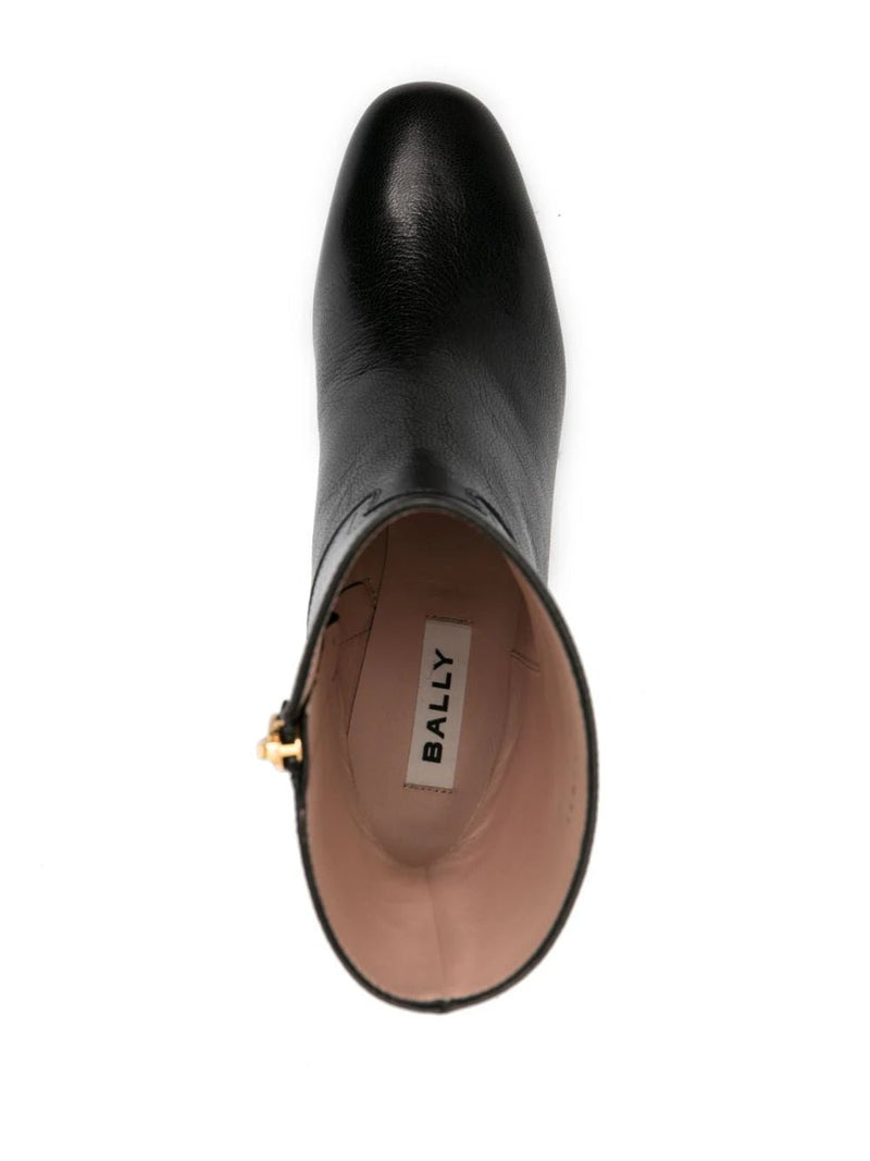 Bally block-heel leather boots - MYLISKAFASHION