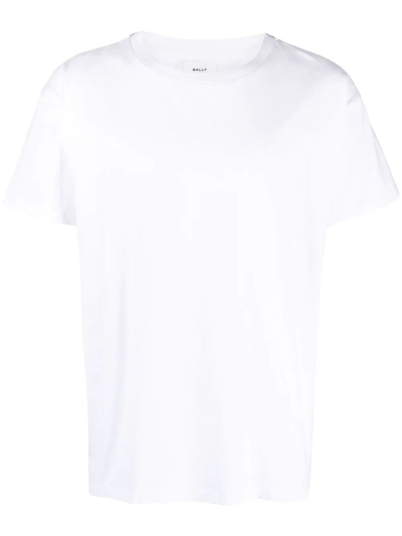 Bally crew-neck organic cotton T-shirt - MYLISKAFASHION
