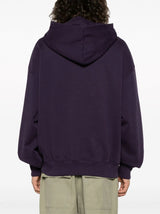 Bally foiled logo-print cotton hoodie - MYLISKAFASHION
