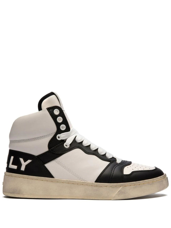 Bally high-top leather sneakers - LISKAFASHION