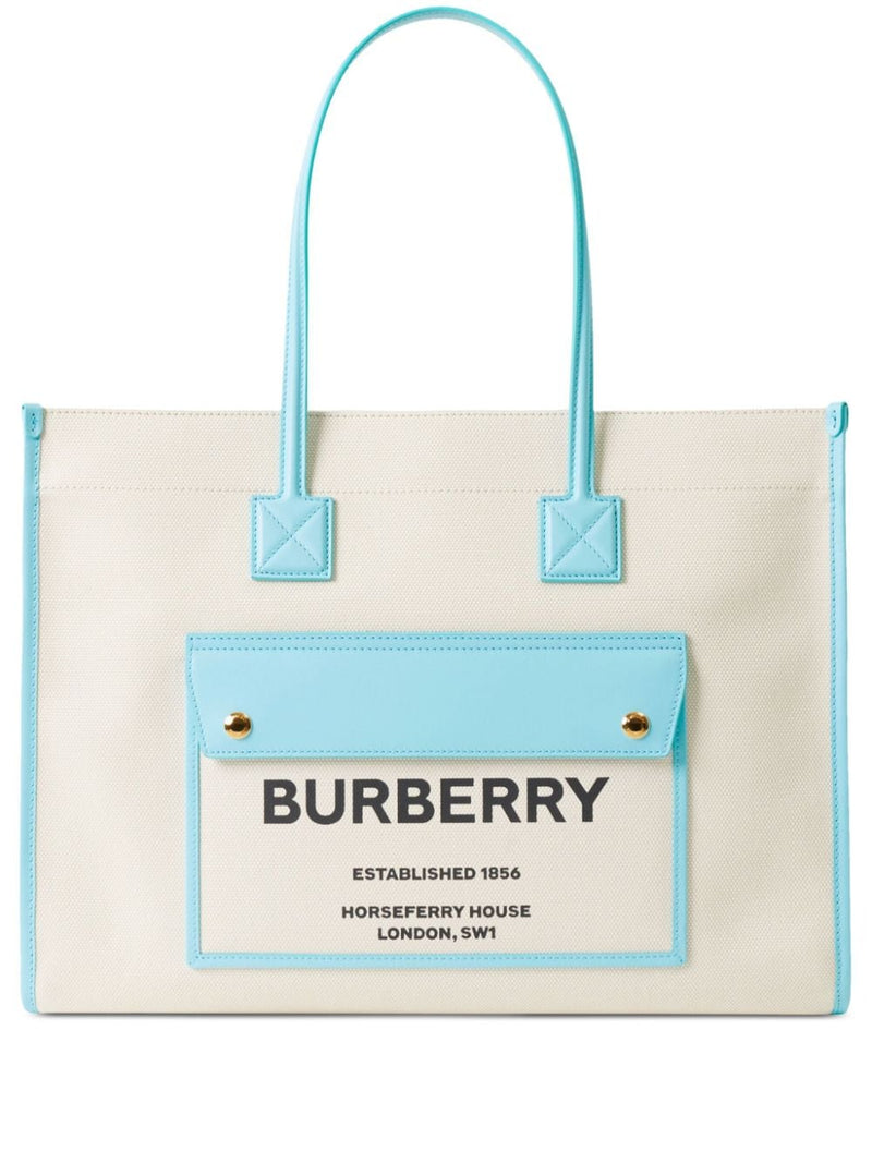 Burberry medium Freya logo-print tote bag - MYLISKAFASHION