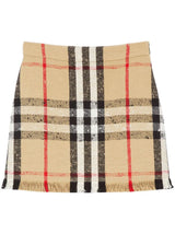 Burberry Vintage-Check bouclé skirt - MYLISKAFASHION