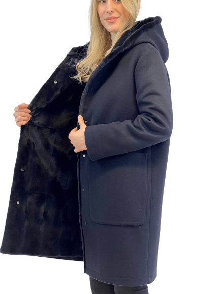 Cashmere Coat with Weasel Lining - MYLISKAFASHION