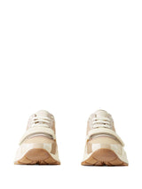 Check panelled-detail sneakers - MYLISKAFASHION