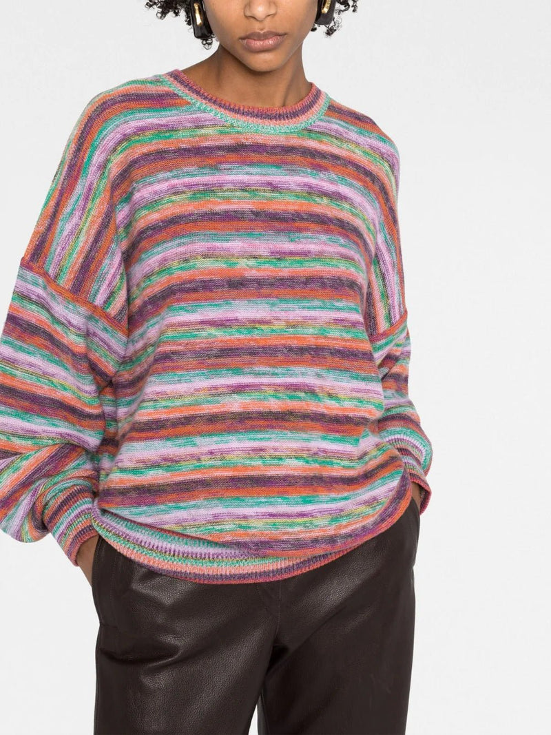 Chloé striped long-sleeve jumper - MYLISKAFASHION