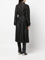 Fendi FF-print belted trench coat - MYLISKAFASHION