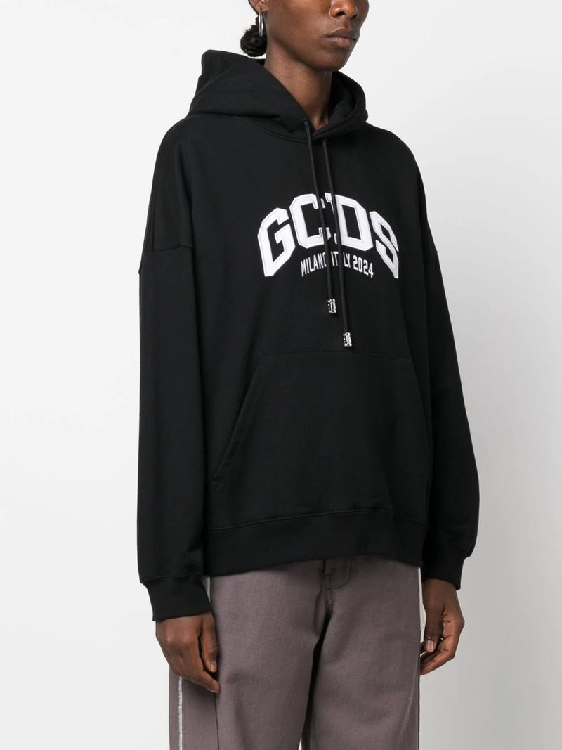 Gcds Lounge Logo cotton hoodie - MYLISKAFASHION