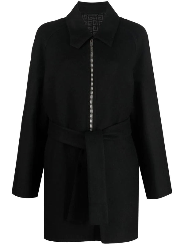 Givenchy 4G-zip belted coat - MYLISKAFASHION