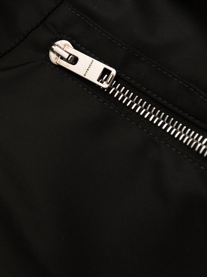 Givenchy metallic zip-detail short-sleeved dress - MYLISKAFASHION