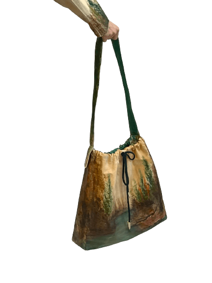 Handpainted Bucket Bag - MYLISKAFASHION