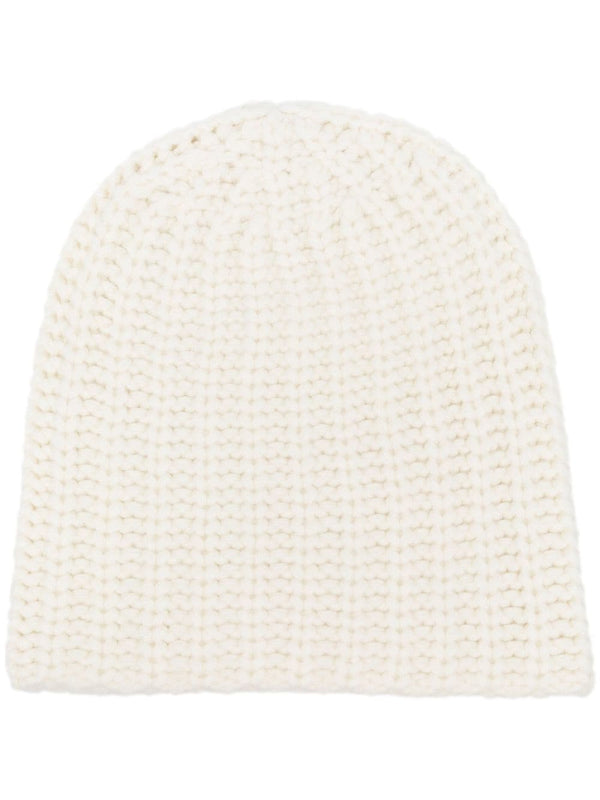 Heidi cashmere chunky-knit beanie - LISKAFASHION