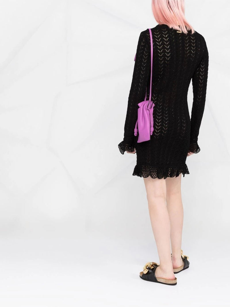 JW Anderson scalloped-edge knitted dress - MYLISKAFASHION