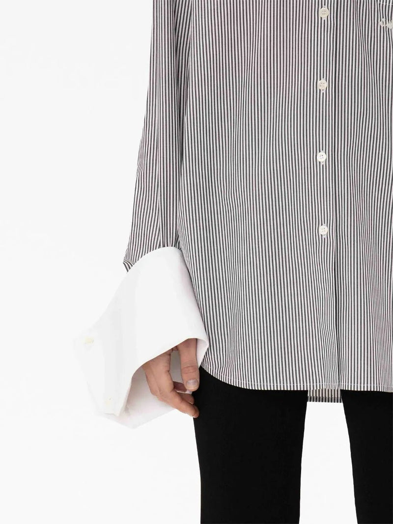 JW Anderson stripe-print cotton shirt - MYLISKAFASHION