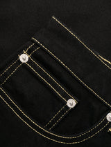 Kenzo logo-patch straight-leg jeans - MYLISKAFASHION
