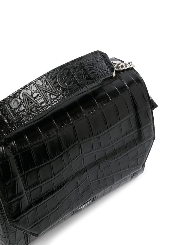 Lancel crocodile-embossed leather tote bag - MYLISKAFASHION