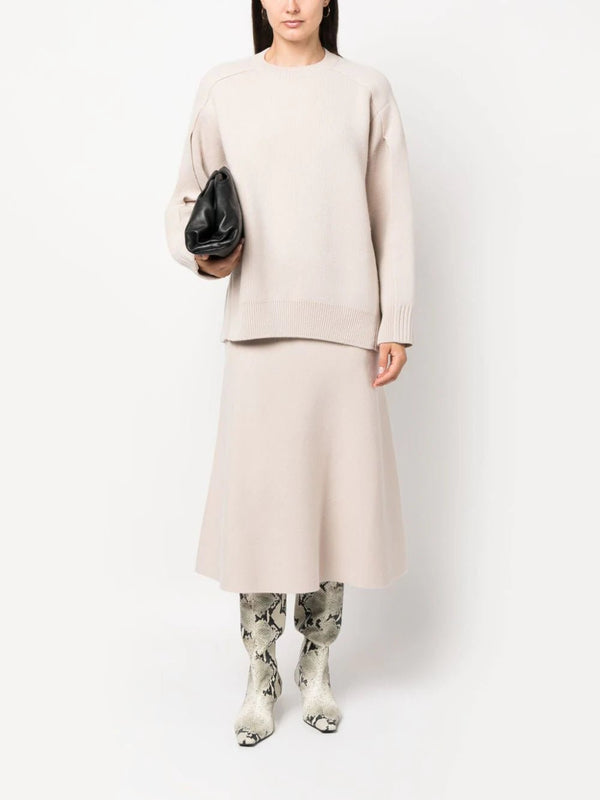 Lanvin wool-cashmere-blend midi skirt - MYLISKAFASHION