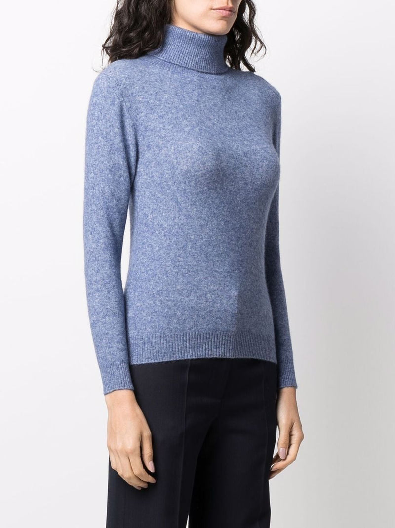 Liska cashmere-silk roll-neck jumper - MYLISKAFASHION