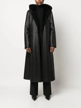 Liska reversible hooded sheepskin coat - MYLISKAFASHION