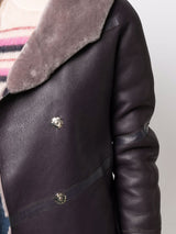 Liska shearling-lined leather coat - MYLISKAFASHION