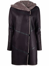 Liska shearling-lined leather coat - MYLISKAFASHION